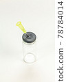 Glass bottle for vaccines on white background 78784014