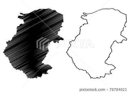 Montana Province (Republic of Bulgaria, Provinces of Bulgaria) map vector illustration, scribble sketch Montana map 78784021