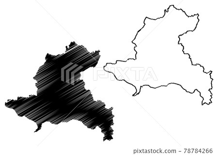 Sekong Province (Lao People's Democratic Republic, Muang Lao, Provinces of Laos) map vector illustration, scribble sketch Xekong map Sekong Province (Lao People's Democratic Republic, Muang Lao, Provinces of Laos) map vector illustration, scribble sketch Xekong map 78784266