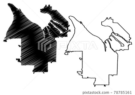 Tacoma City ( United States cities, United States of America, usa city) map vector illustration, scribble sketch City of Tacoma map Tacoma City ( United States cities, United States of America, usa city) map vector illustration, scribble sketch City of Tacoma map 78785161