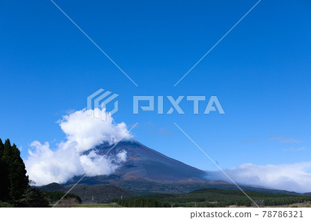 富士山在夏天 78786321