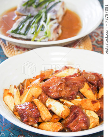 Simmered wild rice and cartilage 78787881