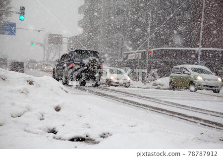 Heavy snowfall in Hokkaido Heavy snowfall in Hokkaido 78787912