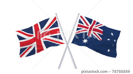英國和澳大利亞國旗 78788889
