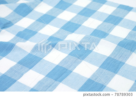 Background material: Blue plaid fabric 78789303