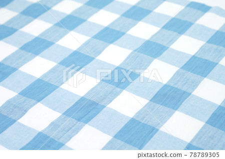 Background material: Blue plaid fabric 78789305