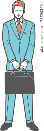 Business man holding a bag Business man holding a bag 78790360