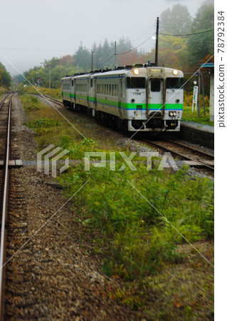 Scenery from the train window from the Soya Main Line Shiokari Station (Kiha 40 series railcar) Scenery from the train window from the Soya Main Line Shiokari Station (Kiha 40 series railcar) 78792384