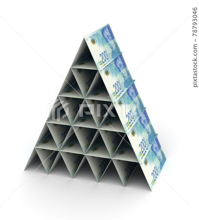 Israeli New Shekel Pyramid Israeli New Shekel Pyramid 78793046