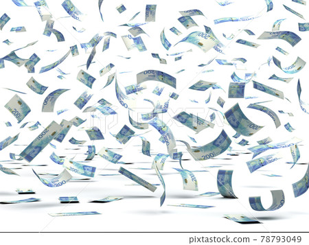 Falling Israeli New Shekels Falling Israeli New Shekels 78793049