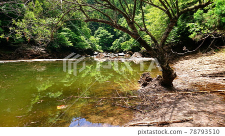 Yahagi Dam Summer scenery 78793510