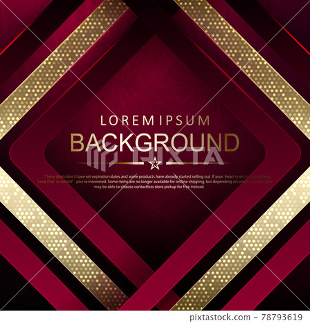 Textured illustration in red, gold frame with glitter 78793619