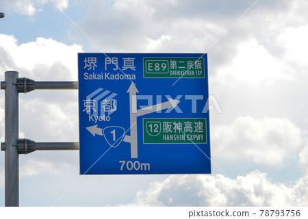 Osaka Central Circular Route Road Sign 78793756
