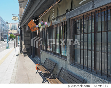 Retro storefront Otaru Taisho Glass Museum Main Store 78794117