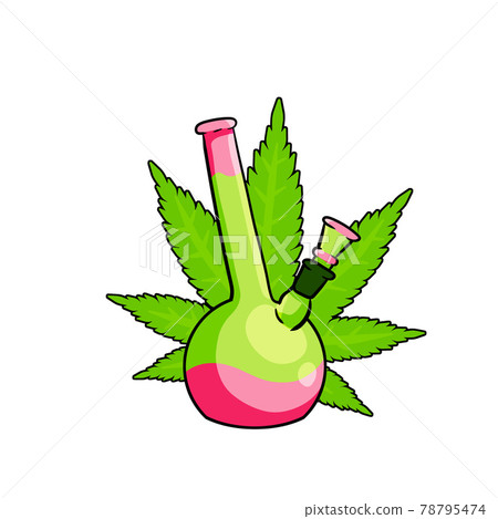 Bong for Smoking tobacco and marijuana. Drug dependence. Bong for Smoking tobacco and marijuana. Drug dependence. 78795474
