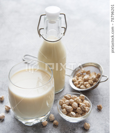 Chick peas milk with chick peas Chick peas milk with chick peas 78796201