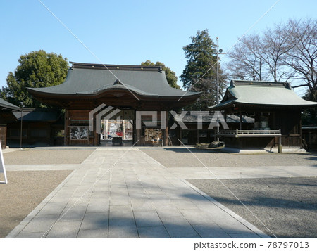 Suga Shrine, located in Miyamoto-cho, Oyama City, Tochigi Prefecture, worshiped by Ieyasu Tokugawa and dedicated the Mikoshi. Suga Shrine, located in Miyamoto-cho, Oyama City, Tochigi Prefecture, worshiped by Ieyasu Tokugawa and dedicated the Mikoshi. 78797013