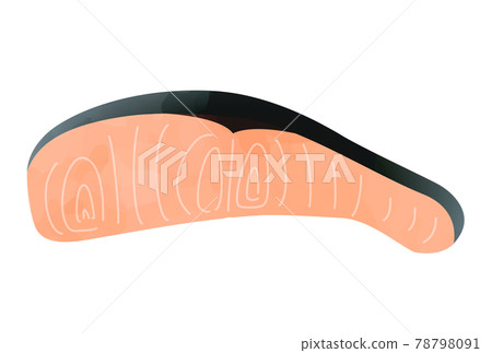Illustration of grilled salmon Illustration of grilled salmon 78798091