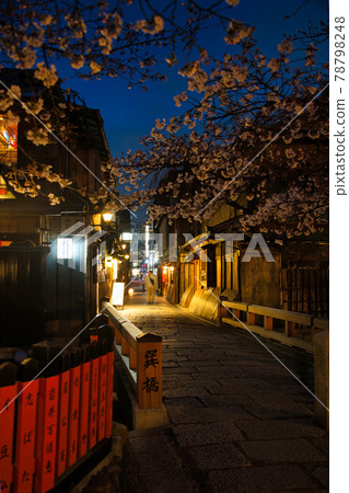 Gion Shirakawa Tatsuhashi Night Cherry Blossom 2021 Spring 78798248
