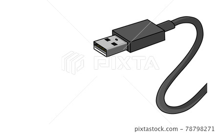Black USB cable (USB 2.0 Type-A male) 78798271