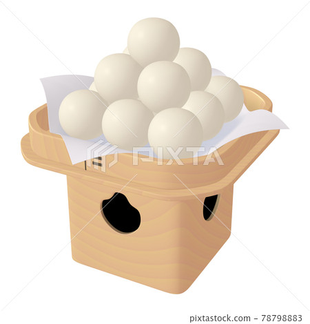 Autumn moon viewing illustration material Jyugoya Tsukimi dumplings and Mikata (1_4) Autumn moon viewing illustration material Jyugoya Tsukimi dumplings and Mikata (1_4) 78798883