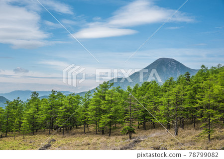 《Nagano Prefecture》 Chino City Scenery Marchen Road Mountains from the Hinata Kiba Observatory 78799082