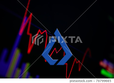 Lisk LSK Cryptocurrency. Lisk coin growth chart on the exchange, chart 78799665