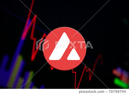 Avalanche AVAX Cryptocurrency. coin growth chart on the exchange, chart 78799744