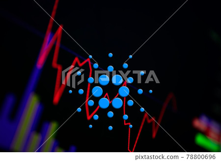 Cardano ADA Cryptocurrency. coin growth chart on the exchange, chart Cardano ADA Cryptocurrency. coin growth chart on the exchange, chart 78800696