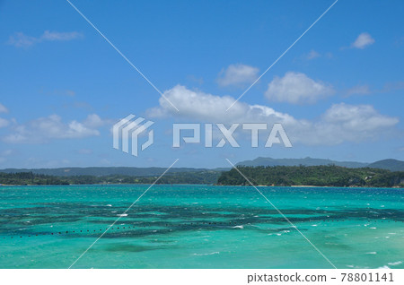 古宇利島上非常美麗的海灘 古宇利島上非常美麗的海灘 78801141