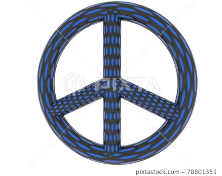 Blue abstract sign of peace Blue abstract sign of peace 78801351