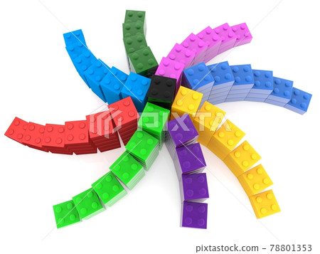 Colorful abstract star 78801353
