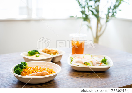 Takeout, delivery food, lunch box Takeout, delivery food, lunch box 78802484
