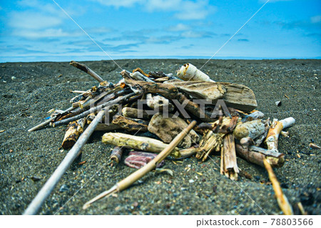 Preparing for a bonfire in the sea Preparing for a bonfire in the sea 78803566