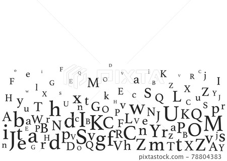 英文英文大寫和小寫字母語言AI矢量素材插圖 78804383