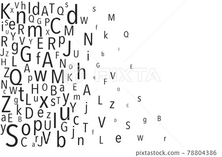 英文英文大寫和小寫字母語言AI矢量素材插圖 78804386