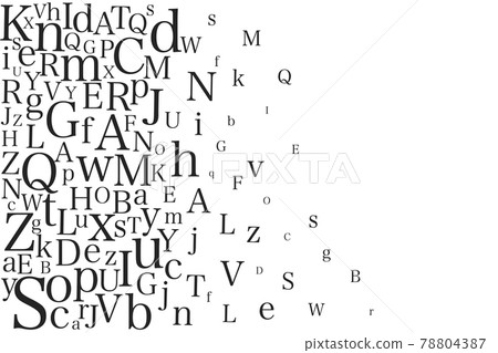 英文英文大寫和小寫字母語言AI矢量素材插圖 英文英文大寫和小寫字母語言AI矢量素材插圖 78804387