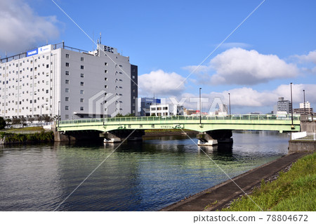 Sharksu bridge over the Katsushima canal Sharksu bridge over the Katsushima canal 78804672