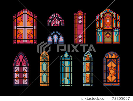 Church Windows Mosaic Set Church Windows Mosaic Set 78805097