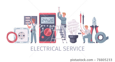 Electrical Service Workers Composition 78805233