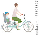 電動自行車兒童座椅後兒童 78805327