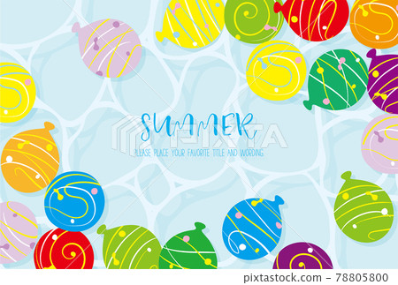 Background material for illustrations of water yo-yos reminiscent of summer 78805800