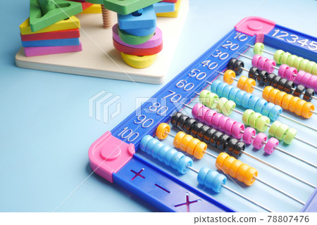 counting math learning toy on table  78807476
