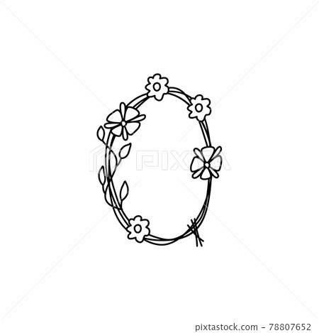 Vintage floral bold Letter Q logo spring. Classic Summer Letter Design Vectors with Black Color and Floral Hand Drawn with monoline line flowers Vintage floral bold Letter Q logo spring. Classic Summer Letter Design Vectors with Black Color and Floral Hand Drawn with monoline line flowers 78807652