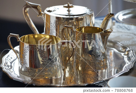 Tea time food and drink 78808768