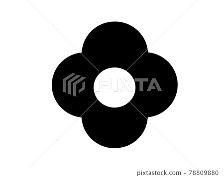 Illustration material of black florets 78809880
