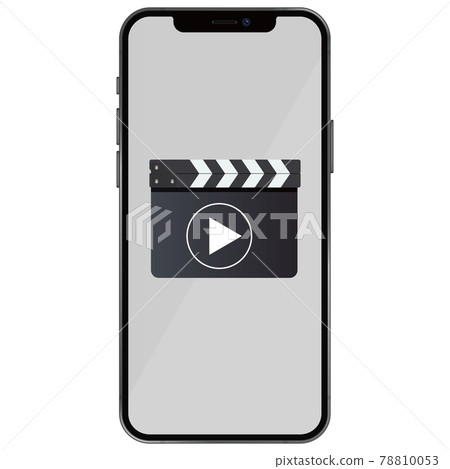 Smartphone (clapperboard playback mark) Smartphone (clapperboard playback mark) 78810053