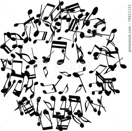 音符地球黑色大 CG 插圖鏤空 78811151