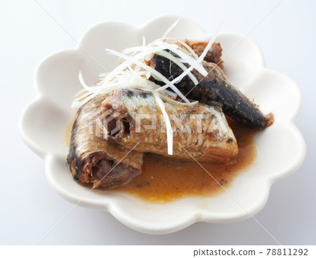 Canned sardines boiled in miso 78811292