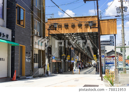 名古屋市西區多貢寺購物街入口東符號拱門 名古屋市西區多貢寺購物街入口東符號拱門 78811953